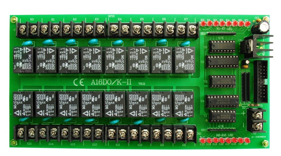 A16DO-K 16路继电器端子板（可选12V，24V）