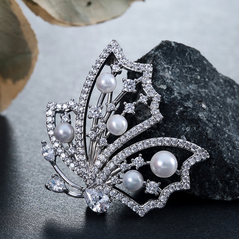 Broche femme en Zircon diamant - Ref 1178577 Image 4