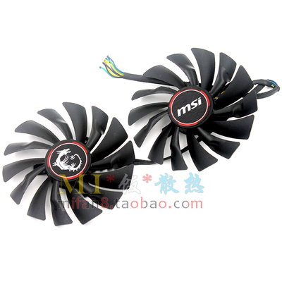 包邮MSI微星GTX980 970 960 GAMING PLD10010S12HH 散热双风扇