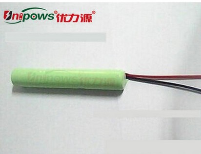 优力源4.8V 2/3AA电池组900MAH灯具应急灯镍氢电池组 棍型 引出线