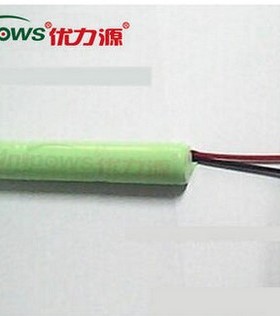 优力源4.8V 2/3AA电池组900MAH灯具应急灯镍氢电池组 棍型 引出线