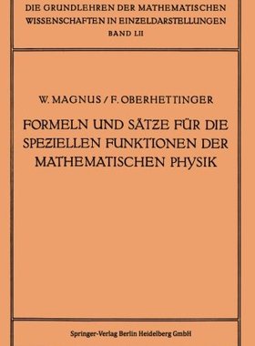 【预订】Formeln Und Satze Fur Die Speziellen...