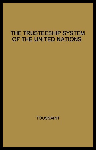 【预售】the trusteeship system of the united nations