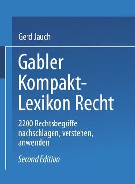 【预售】Gabler Kompakt Lexikon Recht: 2200 Begriffe Na...