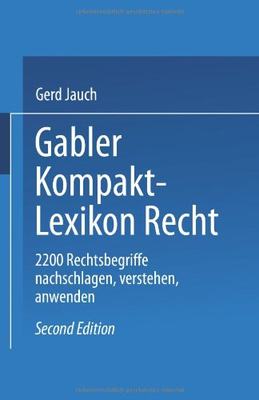 【预售】Gabler Kompakt Lexikon Recht: 2200 Begriffe Na...