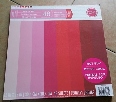 清仓 原单DIY手工素材手账剪贴卡纸CRAFT SMITH PINKS & REDS