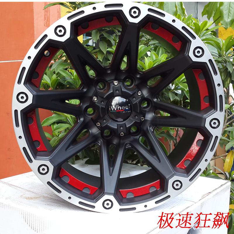 适用牧马人猎豹飞腾金刚北汽BJ40悍马帕杰罗负值越野轮毂16 17寸