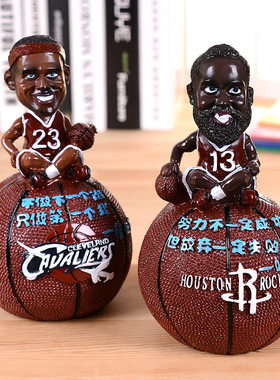 新款nba球星人物摆件学生存钱罐