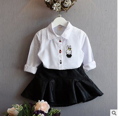 Chemise fille à manche longue - Ref 2087224 Image 1