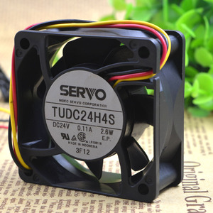 日本伺服SERVO TUDC24H4S 24V 2.6W 6CM 6025 超静音散热风扇