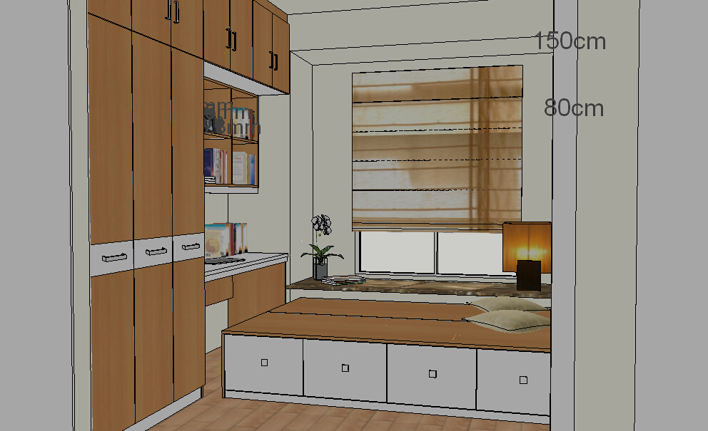 榻榻米草图大师SU模型室内装修sketchup室内设计资料库素材源文件
