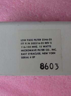 505516-25 2246-25 Low Pass Filter DC--150MHz TNC 低通滤波器