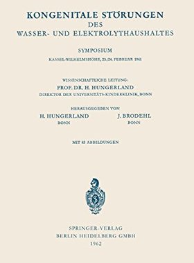 【预订】Kongenitale Storungen Des Wasser- Un...