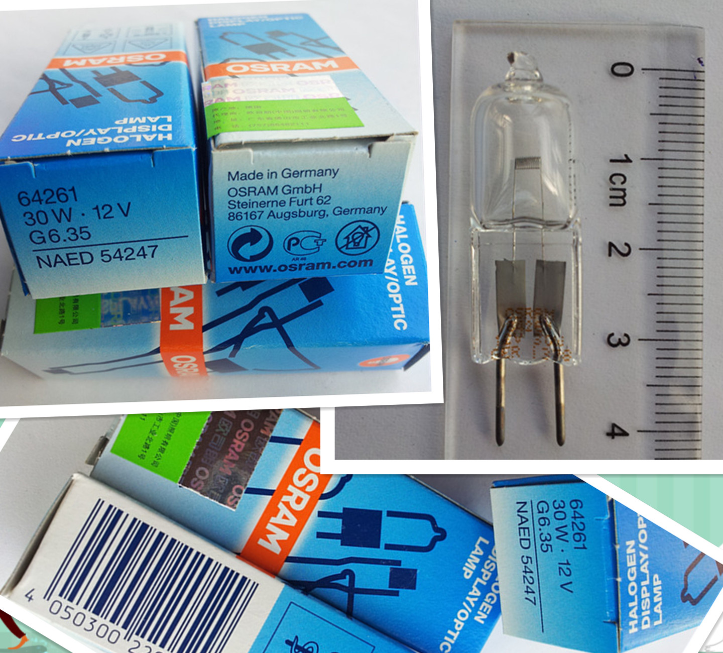 原装卤素灯Osram/欧司朗高光效