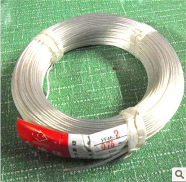 FF46-2 1.0平方透明 国标 铁氟龙镀银高温电线 国标 95米/卷