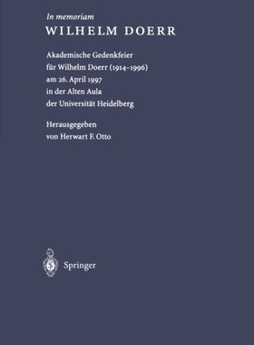 【预订】In Memoriam Wilhelm Doerr: Akademisc...