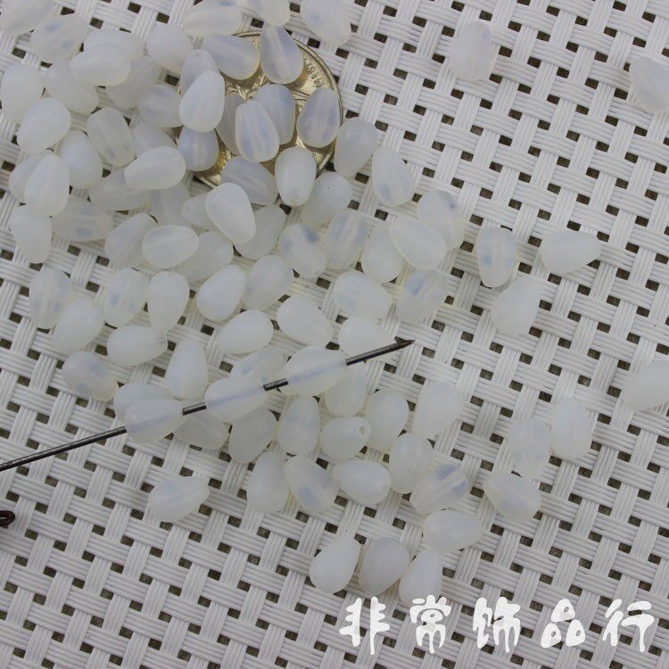 360个 6x9mm蛋白石圆水滴 DIY佛珠手链手串饰品配件散珠材料