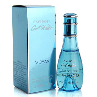 原装正品大卫杜夫cool waterwoman水女香水任何肤质柑橘檀香玫瑰