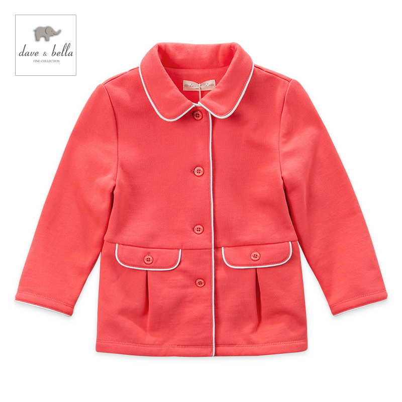 Manteau pour fille DAVEBELLA en flanelle - Ref 2161580 Image 1