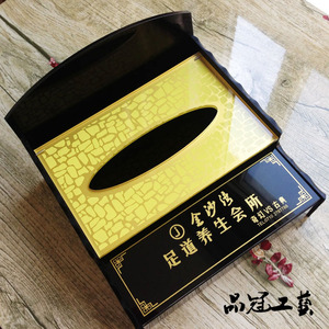 定做高档 亚克力多功能纸巾盒 酒店纸巾盒 棉签盒 牙签盒 菜单盒