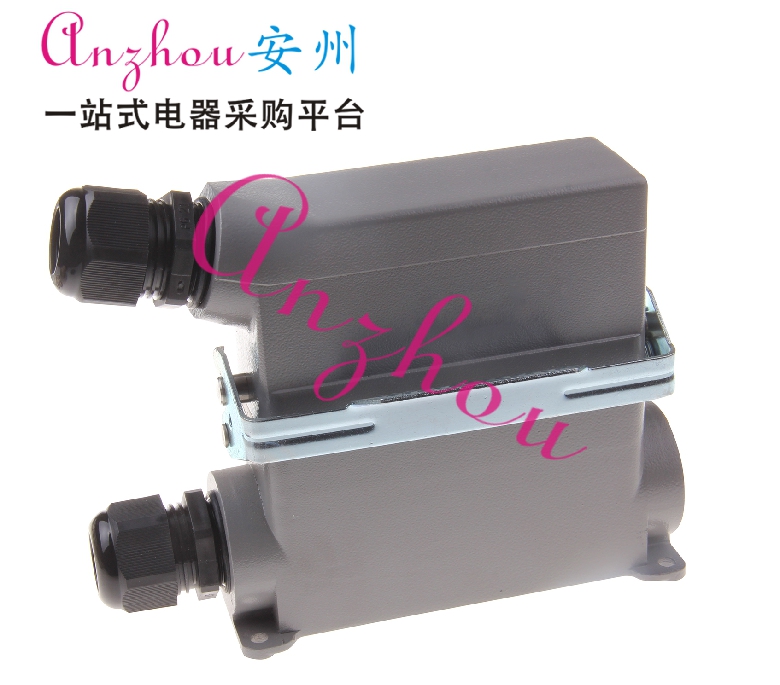 重载连接器 HDC-HE-024-3 24芯 16A 高脚 单扣 HDC-HE-024-F/M