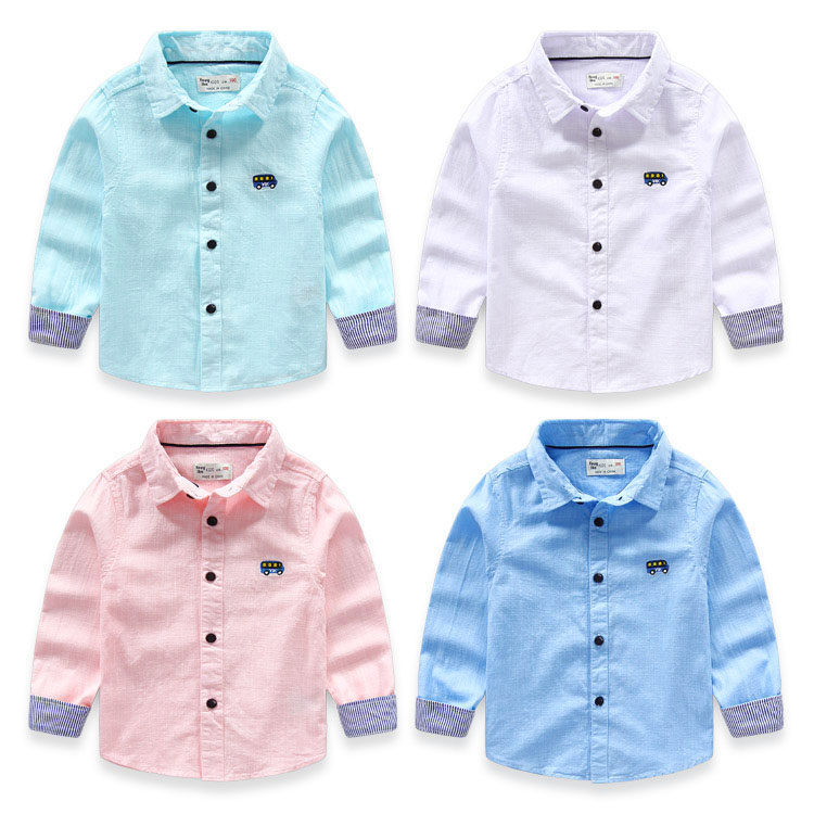 Chemise garcon à manche longue - Ref 2082147 Image 1