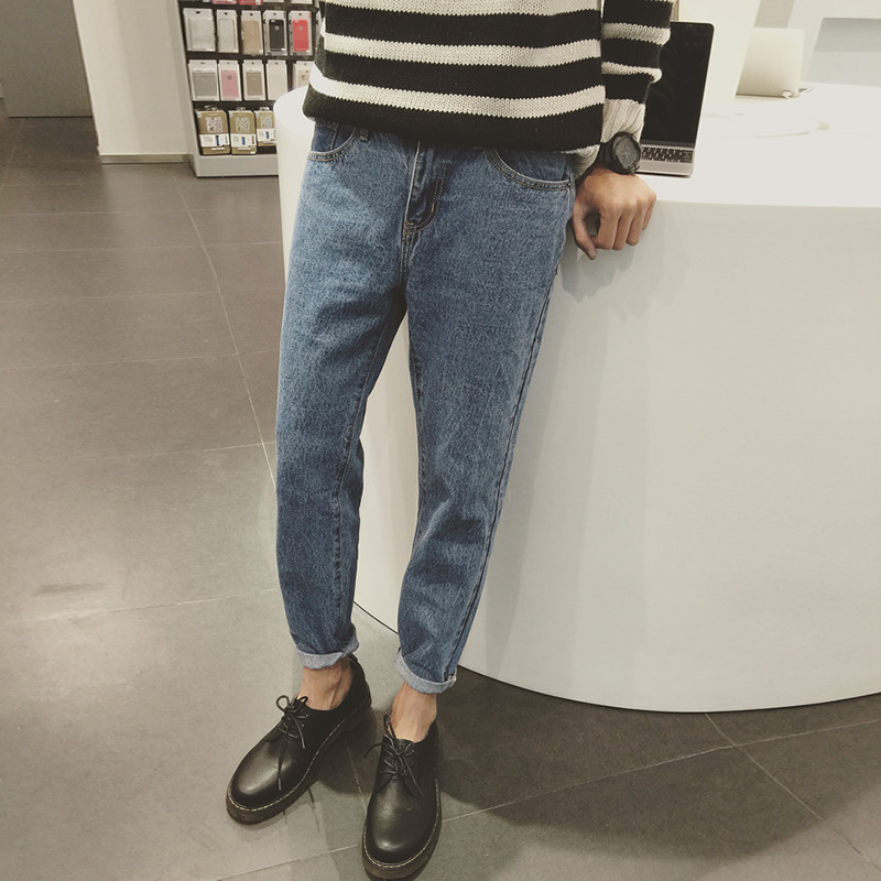 Jeans pour adolescent pieds Slim pour Quatre saisons - Ref 1465065 Image 1