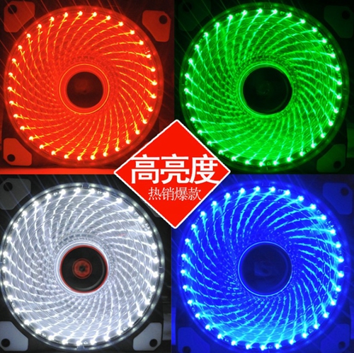 »úÏä12¹«·Ö·çÉÈ Æß²Ê±äÉ«RGB·¢¹â·çÉÈ ³¬¾²Òô»úÏäÉ¢ÈÈ12CM·çÉÈLED