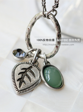 韩国欧美饰品复古镶钻项链