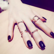 Korea new personalities 44 suit arrow geometry the ring ring ring ring finger joint ornament girl