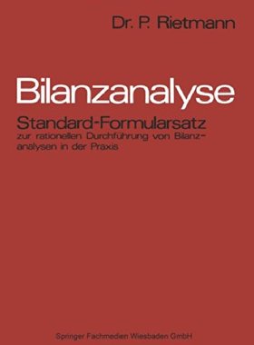 【预售】Bilanzanalyse: Standard-Formularsatz Zur Ratio...