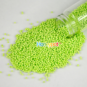 绿色2mm烘焙糖豆冰激凌纸杯蛋糕可爱装饰糖果糖针糖珠珍珠糖