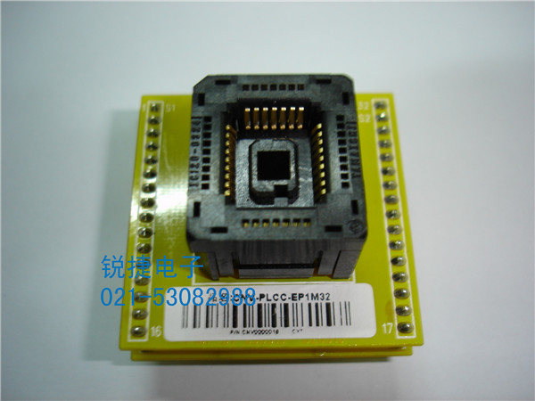 PLCC32烧录座 进口 CNV-PLCC-EP1M32 全新
