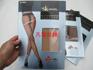 10双包邮SKANGEL夏丝袜连裤袜超薄T档无痕10D隐形袜连裤袜8958