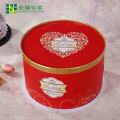 圆形红色喜庆生日蛋糕包装 盒子18寸20寸加高特高烘焙包装