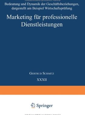【预售】Marketing Fur Professionelle Dienstleistungen:...