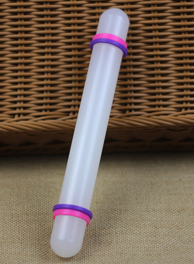 烘焙可调节厚度 实体带垫圈 不粘擀面棍 擀面杖/翻糖rolling pin