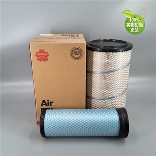 210 6E挖机空滤樱花空气滤芯A2707S 适用于神钢200