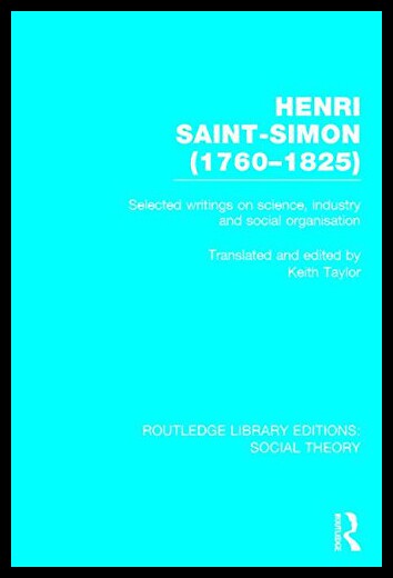 【预售】Henri Saint-Simon, (1760-1825) (Rle Social Theory