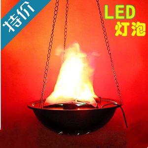 电子火盆 舞台装饰道具大号led火焰灯  火锅烧烤摊创意仿真火焰盆