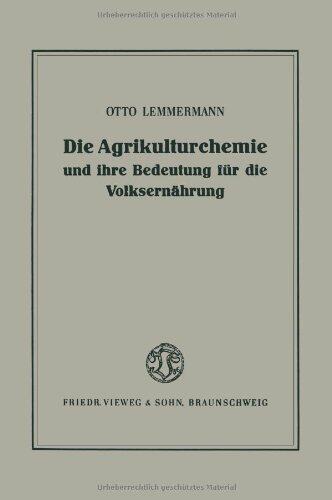 【预售】Die Agrikulturchemie Und Ihre Bedeutung Fur Di...