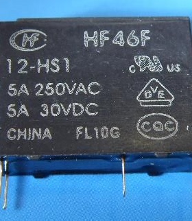 宏发HF46F-24-HS1T继电器JZC-46F HF46F-5 24HS1继电器常开4脚 5A