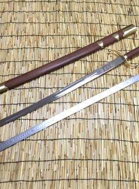 不锈钢杨氏陈氏太极刀/武术刀/ 表演刀送刀彩（未开刃）