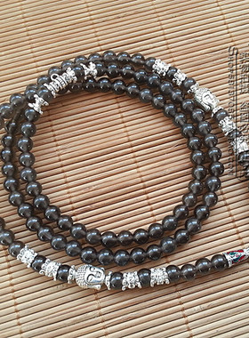 黑曜石冰种彩虹眼泰国佛牌挂链