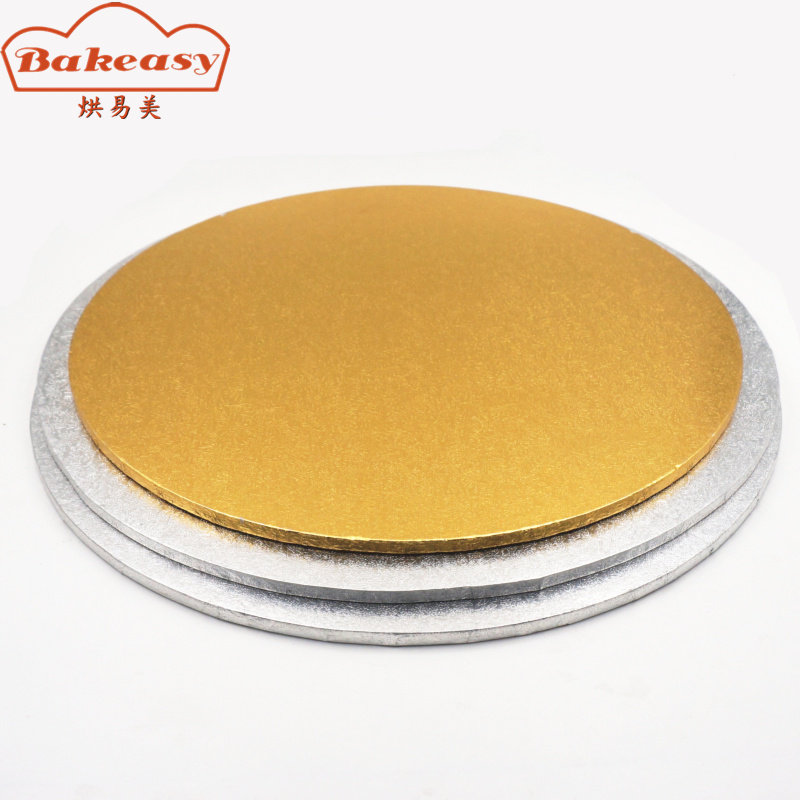 厂家直销清仓圆形金银色底托底板垫硬质婚庆蛋糕托5mm厚5块装