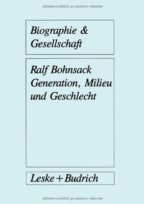 【预售】Generation, Milieu Und Geschlecht: Ergebnisse ...