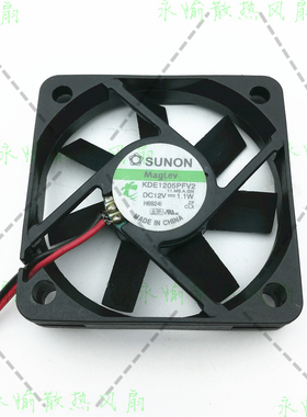 原装SUNON KDE1205PFV2 5010 12V 1.1W 2线静音充电器散热风扇5cm