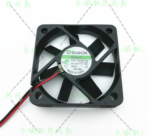 原装SUNON KDE1205PFV2 5010 12V 1.1W 2线静音充电器散热风扇5cm