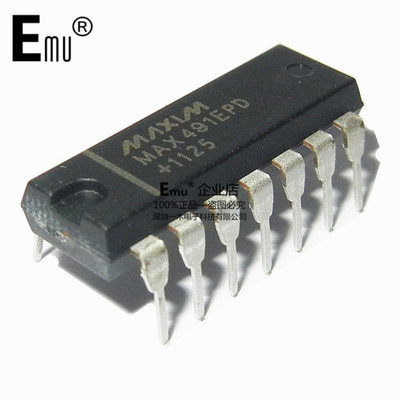 Emu丨MAX491EPD MAX491CPD MAX491 收发器 直插DIP14