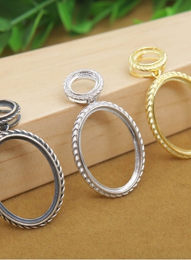 精工纯银未镶嵌琥珀南红项链包邮